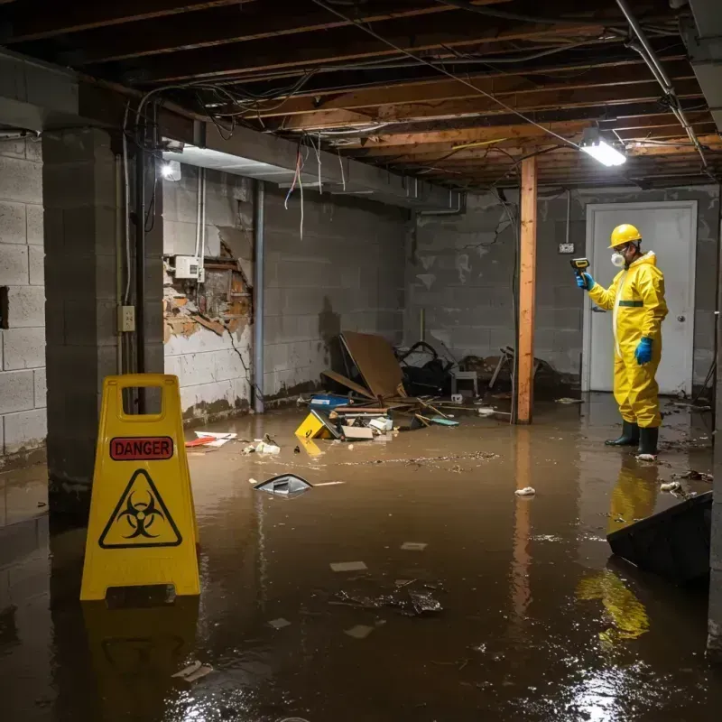 Flooded Basement Electrical Hazard in Bull Valley, IL Property